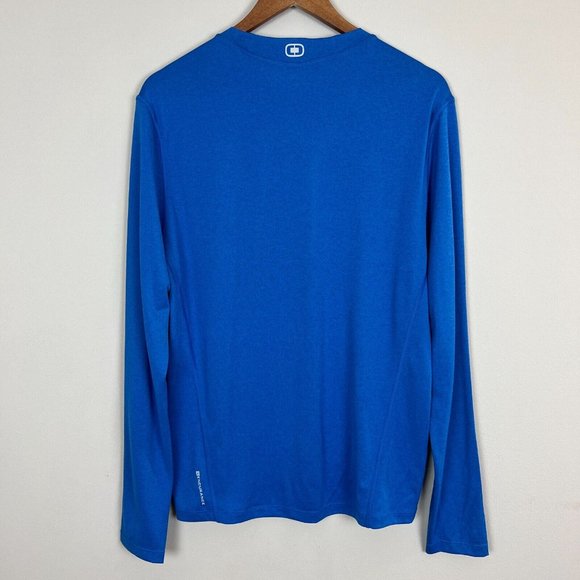 Ogio Endurance Shirt Mens Small Blue Active Breathable Lightweight Long Sleeve - Picture 4 of 6